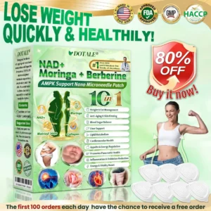 🍃DOTALE® NAD+ Moringa Berberine AMPK Nano Microneedle Patch🍃（Once daily, visible results in 7 days）Supports metabolism, weight management, heart health, and overall wellness💕